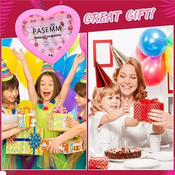 PASEMM 36pc Jewel Rings for Little Girls' Dress Up