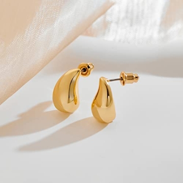 MUYAN Gold Small Waterdrop Earrings Set for Women