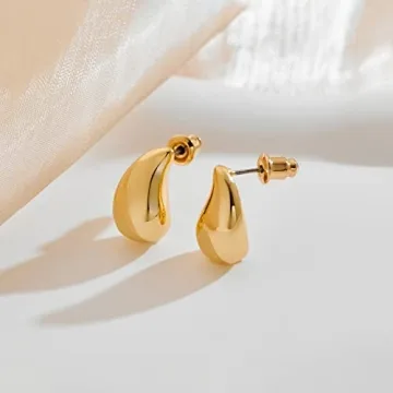 MUYAN Gold Small Waterdrop Earrings Set for Women