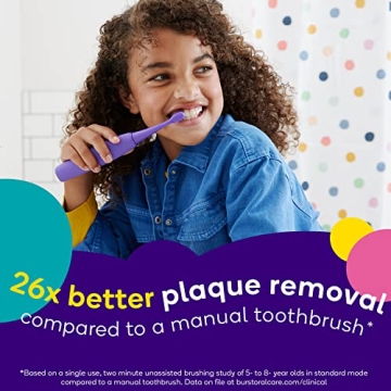 BURSTkids Electric Toothbrush Soft Bristle Rechargeable Kids