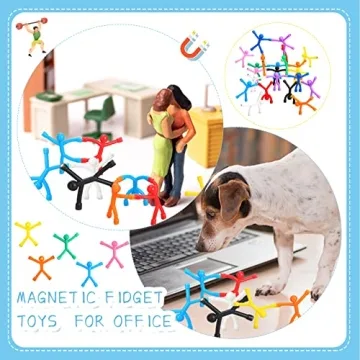 Jerify 50 Pcs Colorful Humanoid Magnets for Fun