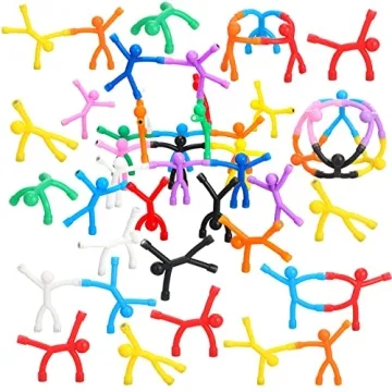 Jerify 50 Pcs Colorful Humanoid Magnets for Fun