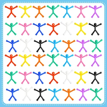 Jerify 50 Pcs Colorful Humanoid Magnets for Fun