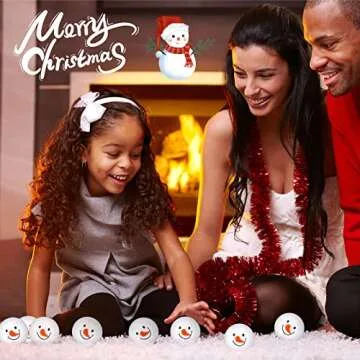 Kasyat 36 Pcs Snowman Stress Balls for Holiday Fun
