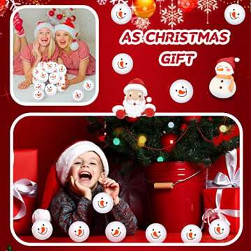 Kasyat 36 Pcs Snowman Stress Balls for Holiday Fun