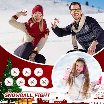 Kasyat 36 Pcs Snowman Stress Balls for Holiday Fun