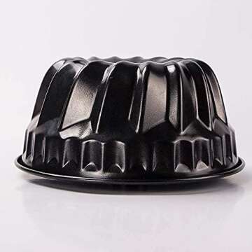 Webake 7 Inch Fluted Tube Pan Non-stick, Heavy Duty Carbon Steel Kugelhopf Cake Baking Mold for 6QT 8QT Insta Pot