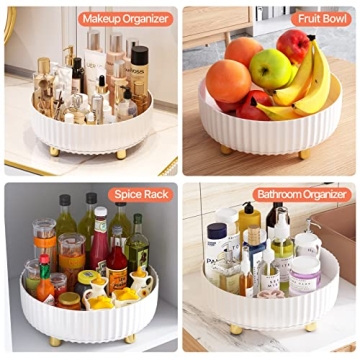 Elegant Saclsocs 2-Pack Rotating Makeup Organizer