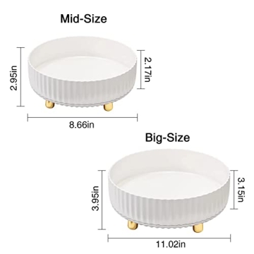 Elegant Saclsocs 2-Pack Rotating Makeup Organizer