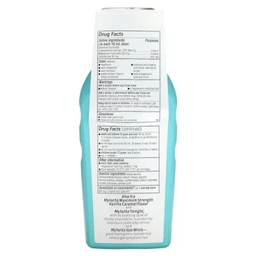 Mylanta Maximum Strength Antacid Gas Relief Vanilla Caramel