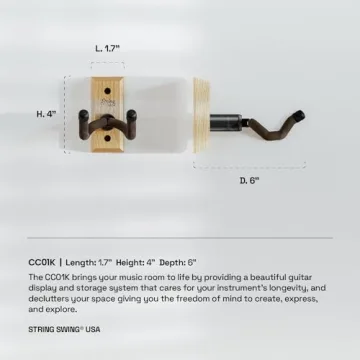 Elegant String Swing Guitar Hanger for Home and Studio