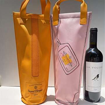 Stylish Insulated Wine Tote for Safe Beverage Transport