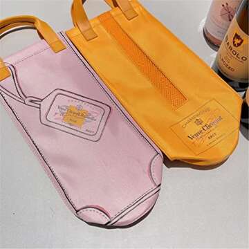 Stylish Insulated Wine Tote for Safe Beverage Transport