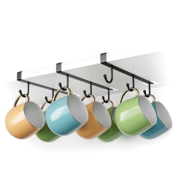 ECROCY Under Cabinet Mug Holder - Stylish Space Saver