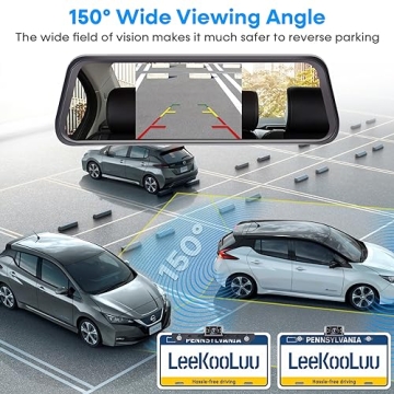 LeeKooLuu LK1 HD 1080P Backup Camera Mirror Easy Setup