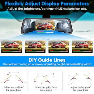 LeeKooLuu LK1 HD 1080P Backup Camera Mirror Easy Setup