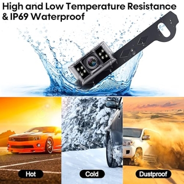 LeeKooLuu LK1 HD 1080P Backup Camera Mirror Easy Setup