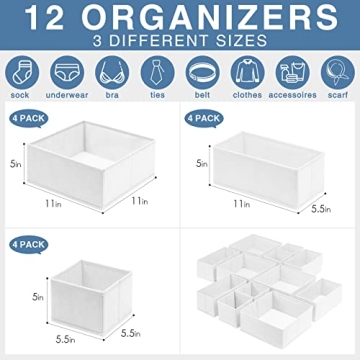 Criusia 12 Pack Drawer Organizer - Stylish Storage Solutions