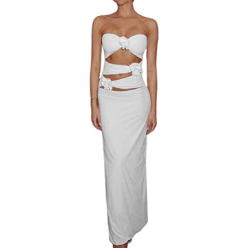 Stylish Women 3D Flower Halter Midi Dress for Every Occasion