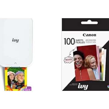 Canon IVY 2 Mini Printer for iOS & Android Devices