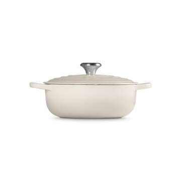 Le Creuset Enameled Cast Iron Signature Sauteuse Oven, 3.5 qt., Meringue