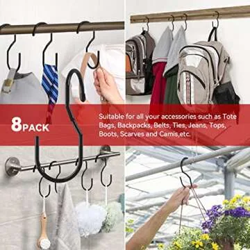Stylish Purse Hanger Organizer - Ideal for Closet Storage