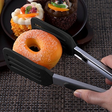 STARUBY Cooking Tongs: Durable Stainless Steel & Silicone Utensils