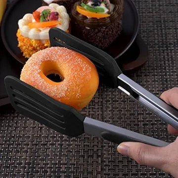 STARUBY Cooking Tongs: Durable Stainless Steel & Silicone Utensils