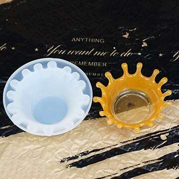 Resin Silicone Molds for DIY Crafts，Jewelry Storage，Accessories Trinket Container，Dish Molds