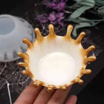 Resin Silicone Molds for DIY Crafts，Jewelry Storage，Accessories Trinket Container，Dish Molds