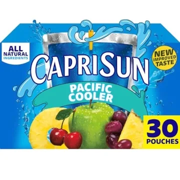 Capri Sun Pacific Cooler Juice Drink Blend - 30 Pouches of Refreshing Flavor