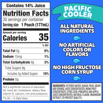 Capri Sun Pacific Cooler Juice - 30 Pouch Pack