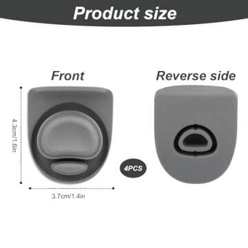 4pcs Replacement Stopper Compatible with Owala FreeSip 24oz 32oz, Water Bottle Top Lid Gasket for Ow...