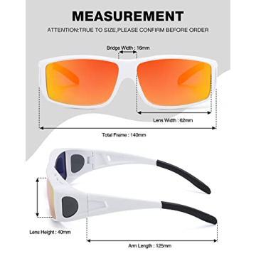 FIMILU Fit Over Sunglasses - Polarized UV400 Protection