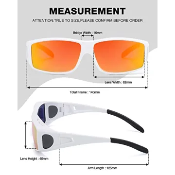 FIMILU Fit Over Sunglasses - Polarized UV400 Protection