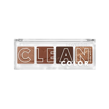 COVERGIRL Clean Fresh Clean Color Eyeshadow – Eyeshadow, Eyeshadow Palette, Shimmer Eyeshadow, Veg...