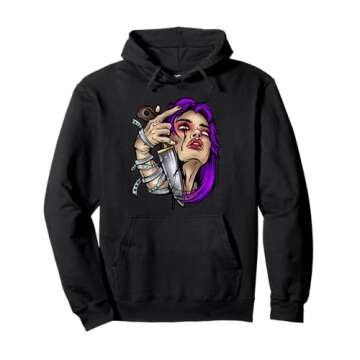 Silent Woman & Knife Pullover Hoodie