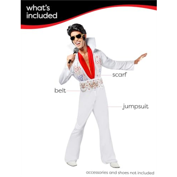 Rubie's Elvis Costume for Adults - Rock and Roll Style