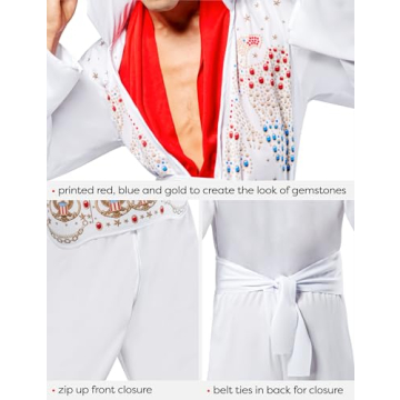 Rubie's Elvis Costume for Adults - Rock and Roll Style