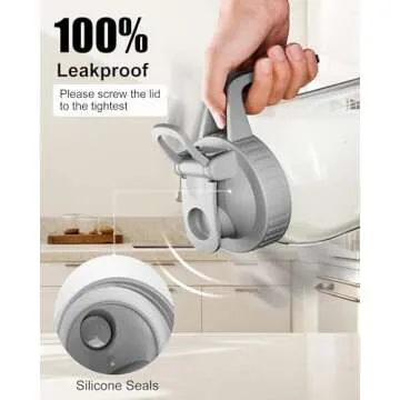 Breast Milk Pitcher, Mason Jar 32 oz, Heavy Duty Wide Mouth Jar with Flip Cap Lid and Pour Spout - Airtight Seal for Freshness and Convenience - Great for Cold Beverages, and Home Entertaining