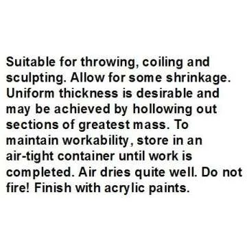 Laguna Brand Self Hardening Modeling Clay | Easy to Use & Non-Toxic 5lb