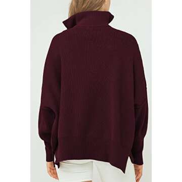 Shop EFAN Women’s Oversized Quarter Zip Pullover for Fall