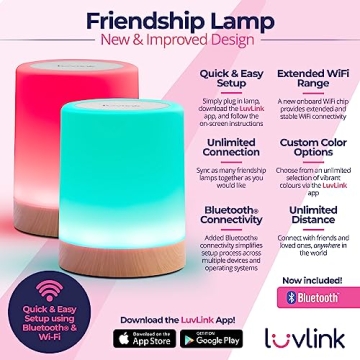 Friendship Lamps by LuvLink | Long-Distance Connection