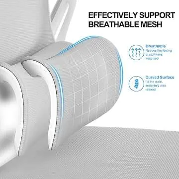 Misolant Drafting Chair with Lumbar Support & Adjustable Height