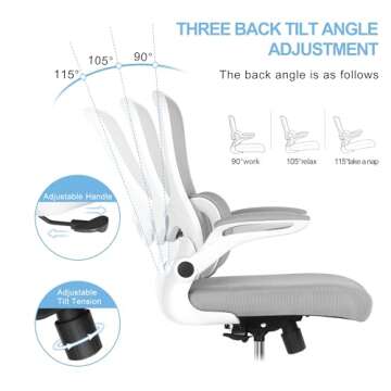Misolant Drafting Chair with Lumbar Support & Adjustable Height