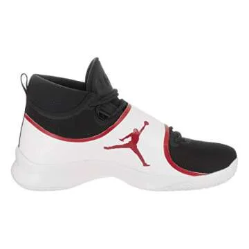 Nike Jordan Men's Jordan Super.Fly 5 PO Black/Gym Red/White Basketball Shoe 10 Men US