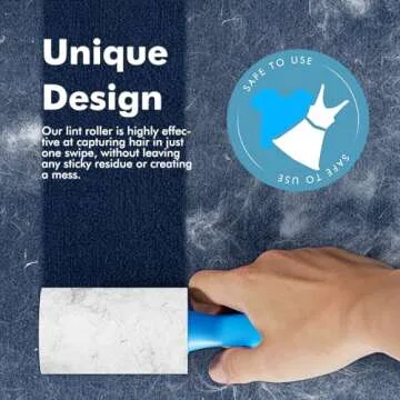 Mini Extra Sticky Lint Rollers for Travel - 150 Sheets Small Sized Portable Lint Removers for Pet Hair and Debris Pickup150