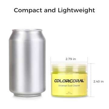 COLORCORAL 2Pack Keyboard Cleaning Gel Set Universal Dust Cleaner for PC Keyboard Cleaning Car Detailing Slime Laptop Dusting Home and Office Electronics Cleaning Kit Computer Cleaning Slime