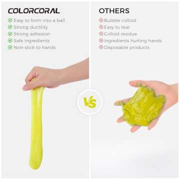 COLORCORAL 2Pack Keyboard Cleaning Gel Set Universal Dust Cleaner for PC Keyboard Cleaning Car Detailing Slime Laptop Dusting Home and Office Electronics Cleaning Kit Computer Cleaning Slime