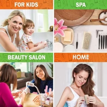 Konex Non-Slip Wooden Two-sided Hand Nail Brush Heavy Duty